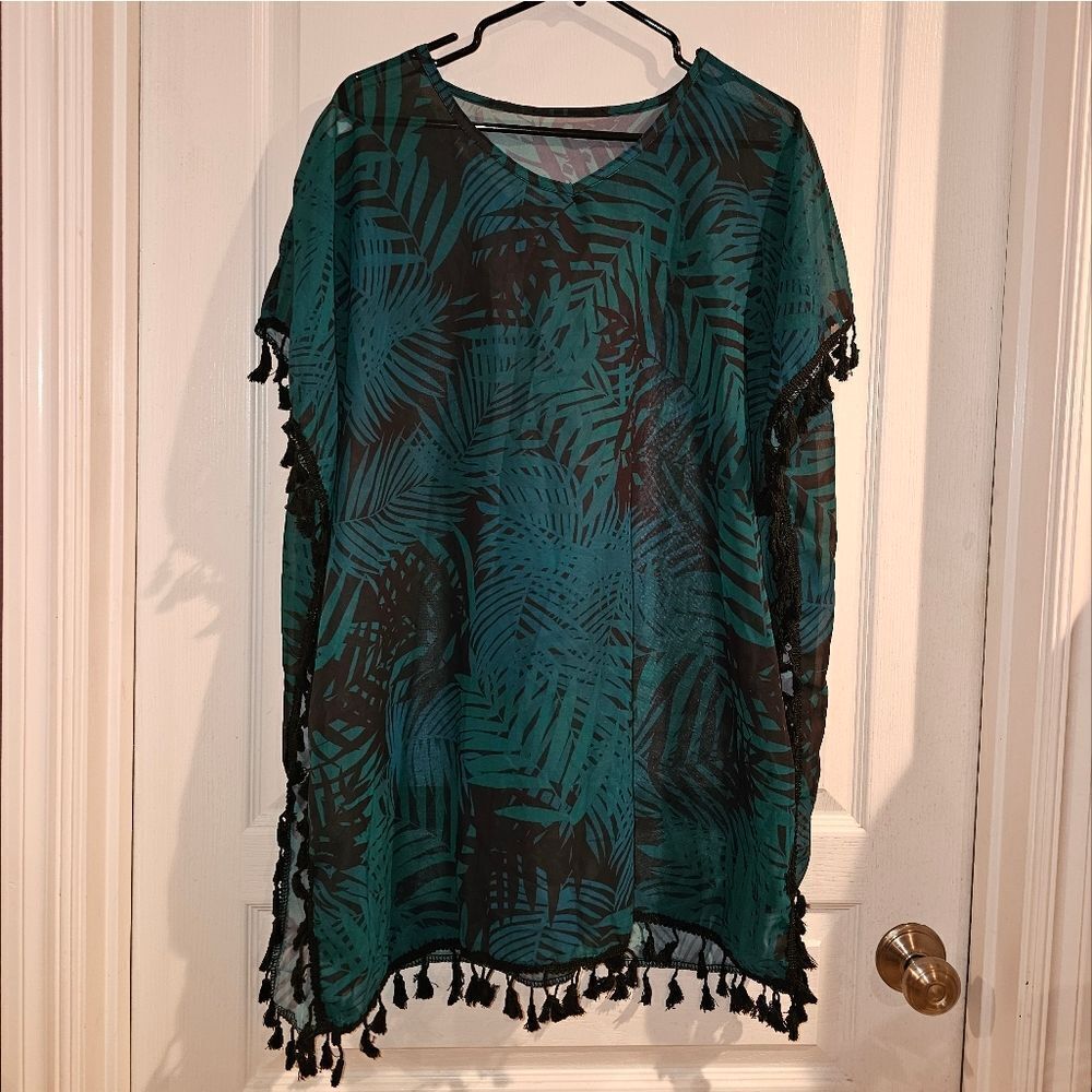 Green Size 3XL Swimsuit Coverup